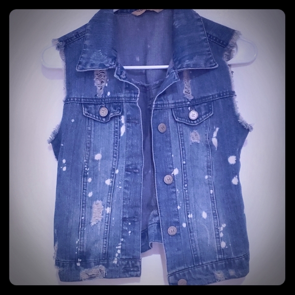 highway jeans denim vest